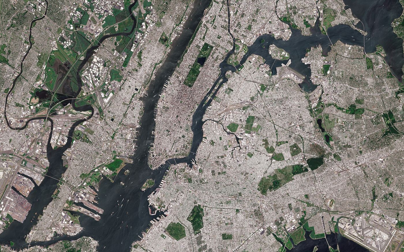 New York City from Sentinel-2